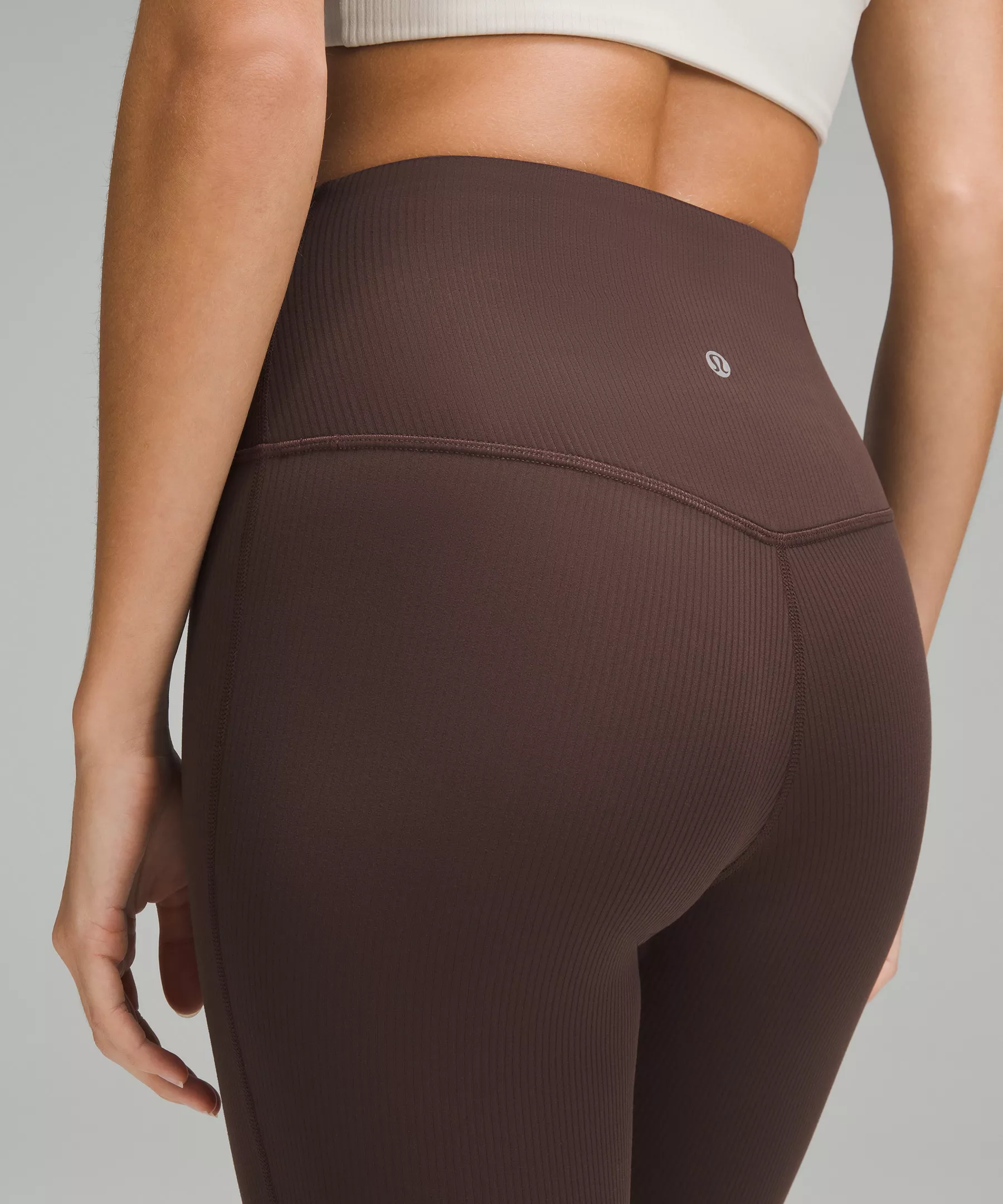 lulu Align High-Rise Ribbed Mini-Flare Pant Regular