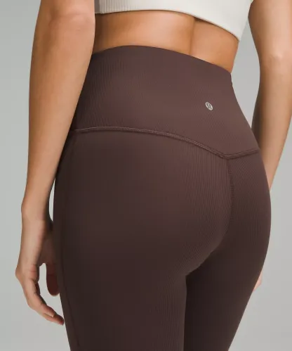 lulu Align High-Rise Ribbed Mini-Flare Pant Regular