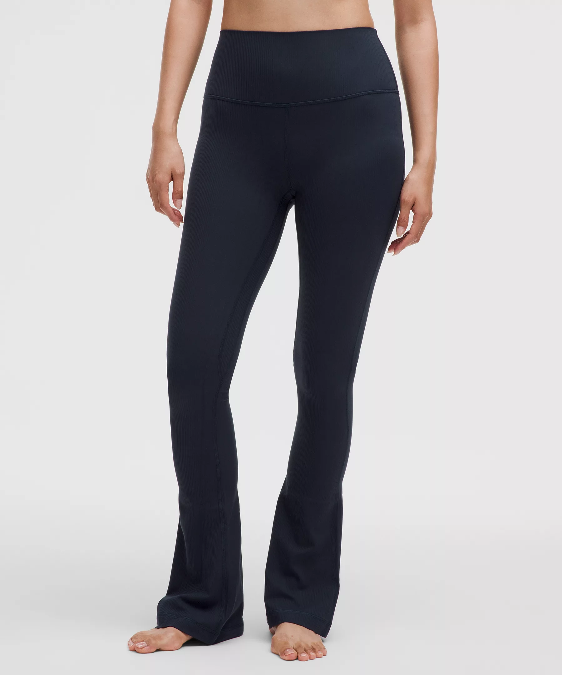 lulu Align High-Rise Ribbed Mini-Flare Pant Regular