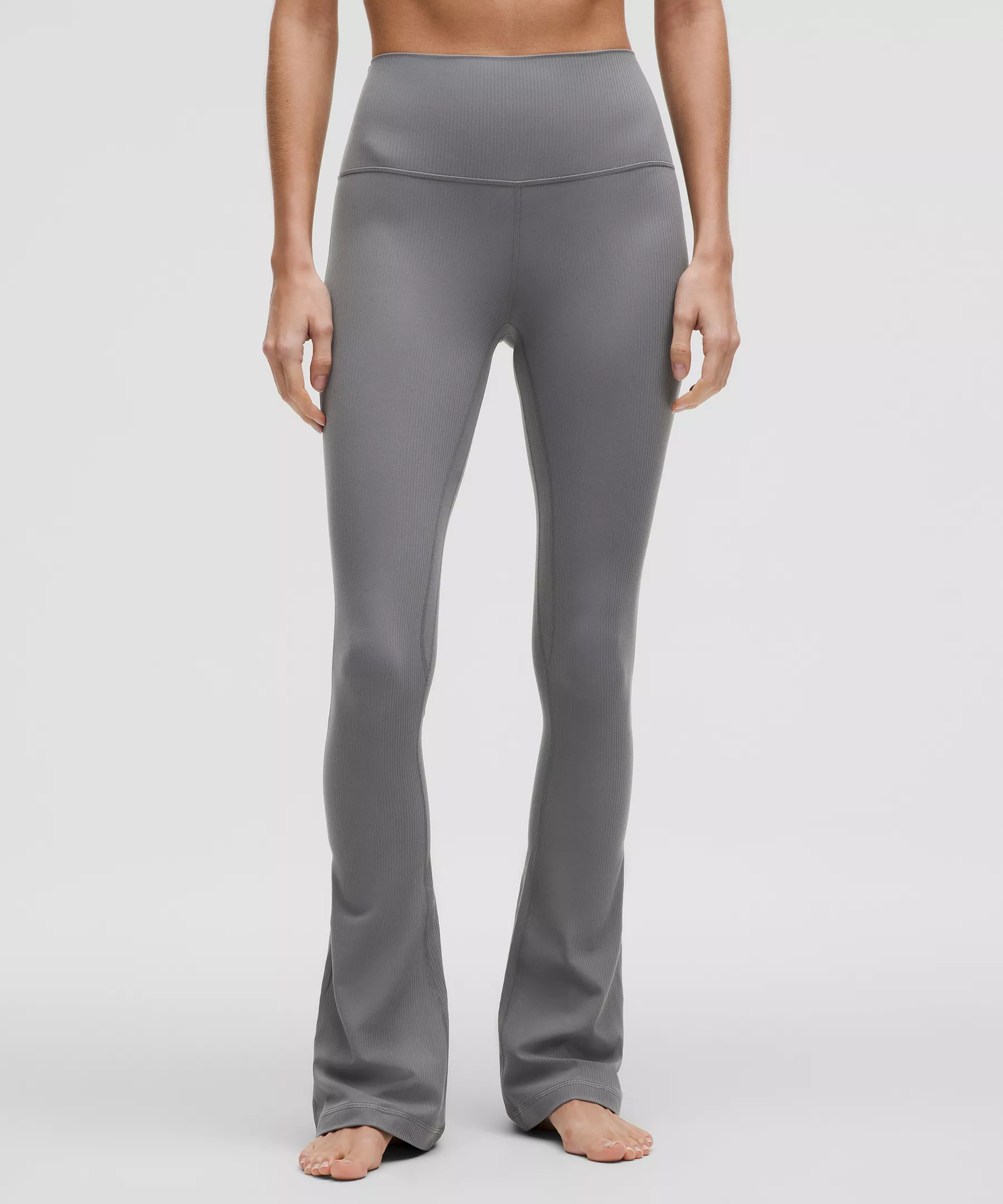 lulu Align High-Rise Ribbed Mini-Flare Pant Regular