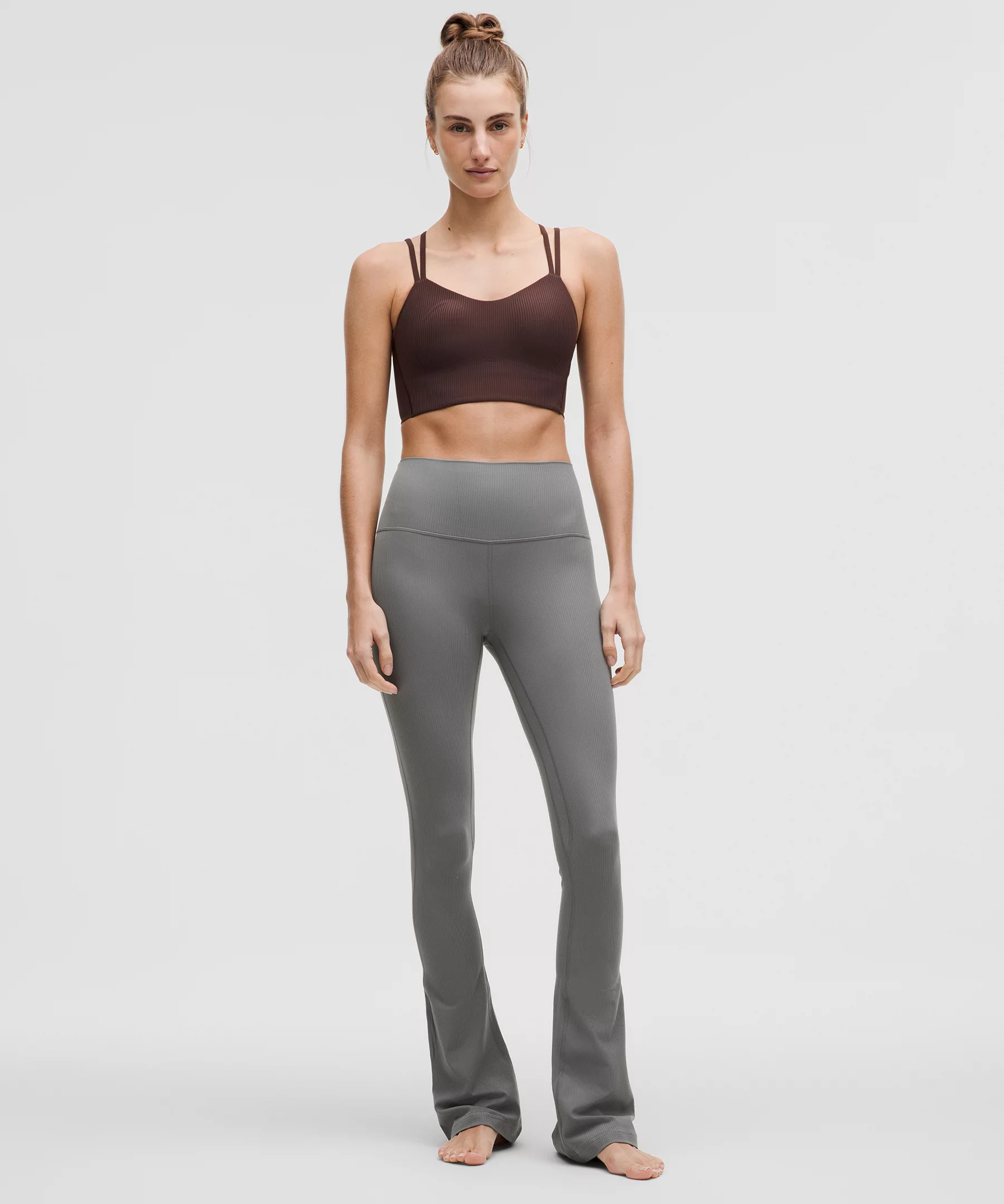 lulu Align High-Rise Ribbed Mini-Flare Pant Regular