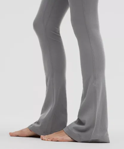 lulu Align High-Rise Ribbed Mini-Flare Pant Regular