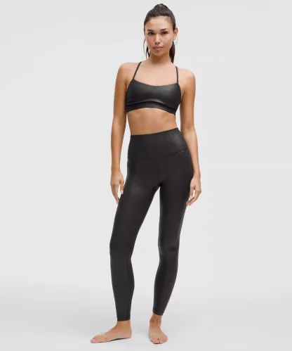 lulu Align High-Rise Ribbed Pant 28" Shine