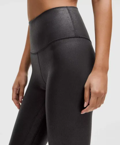 lulu Align High-Rise Ribbed Pant 28" Shine