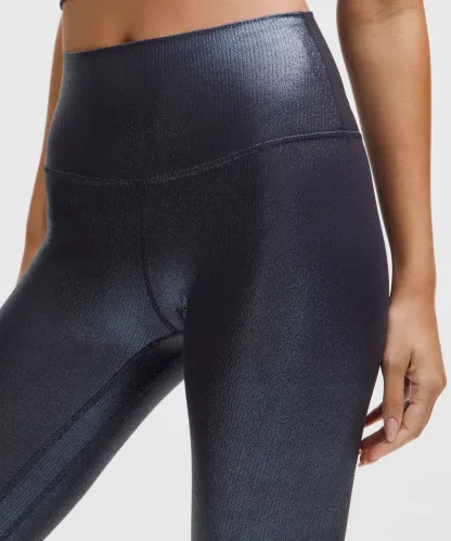 lulu Align High-Rise Ribbed Pant 28" Shine
