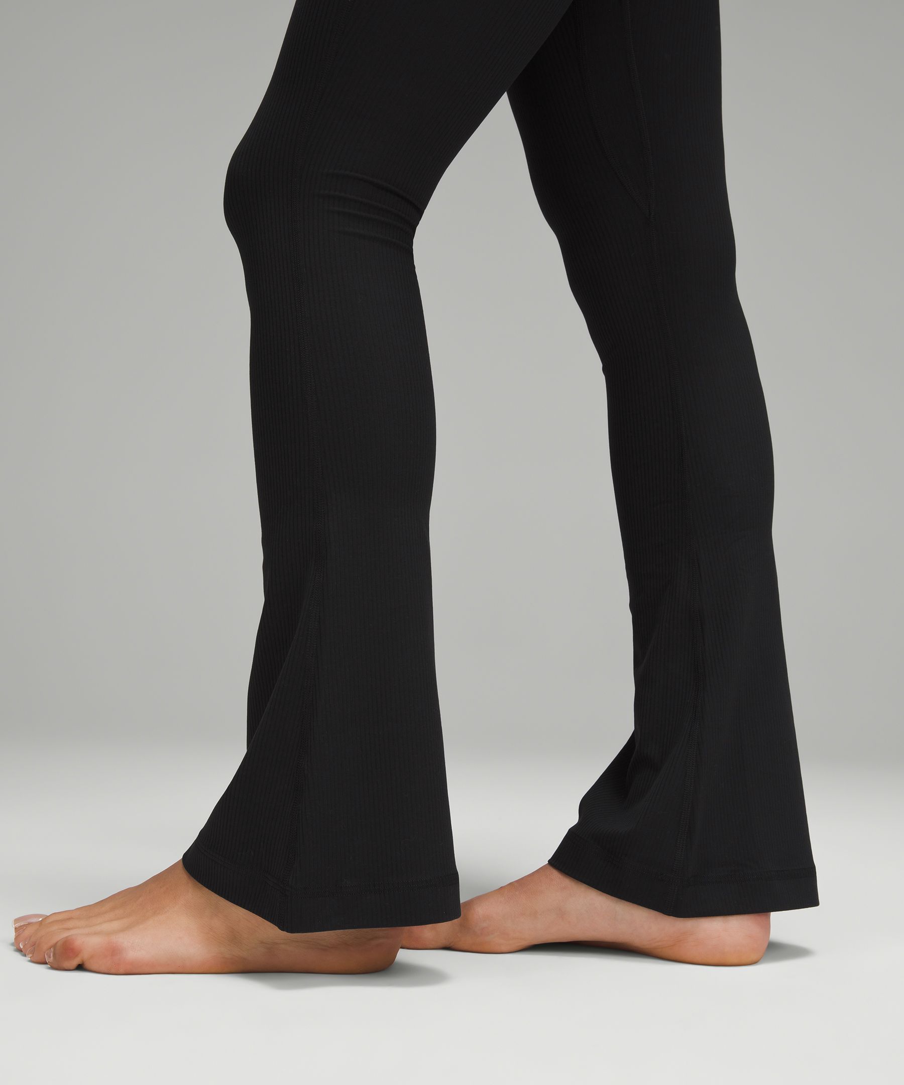 lulu Align Ribbed Mini-Flare Pant Extra Short