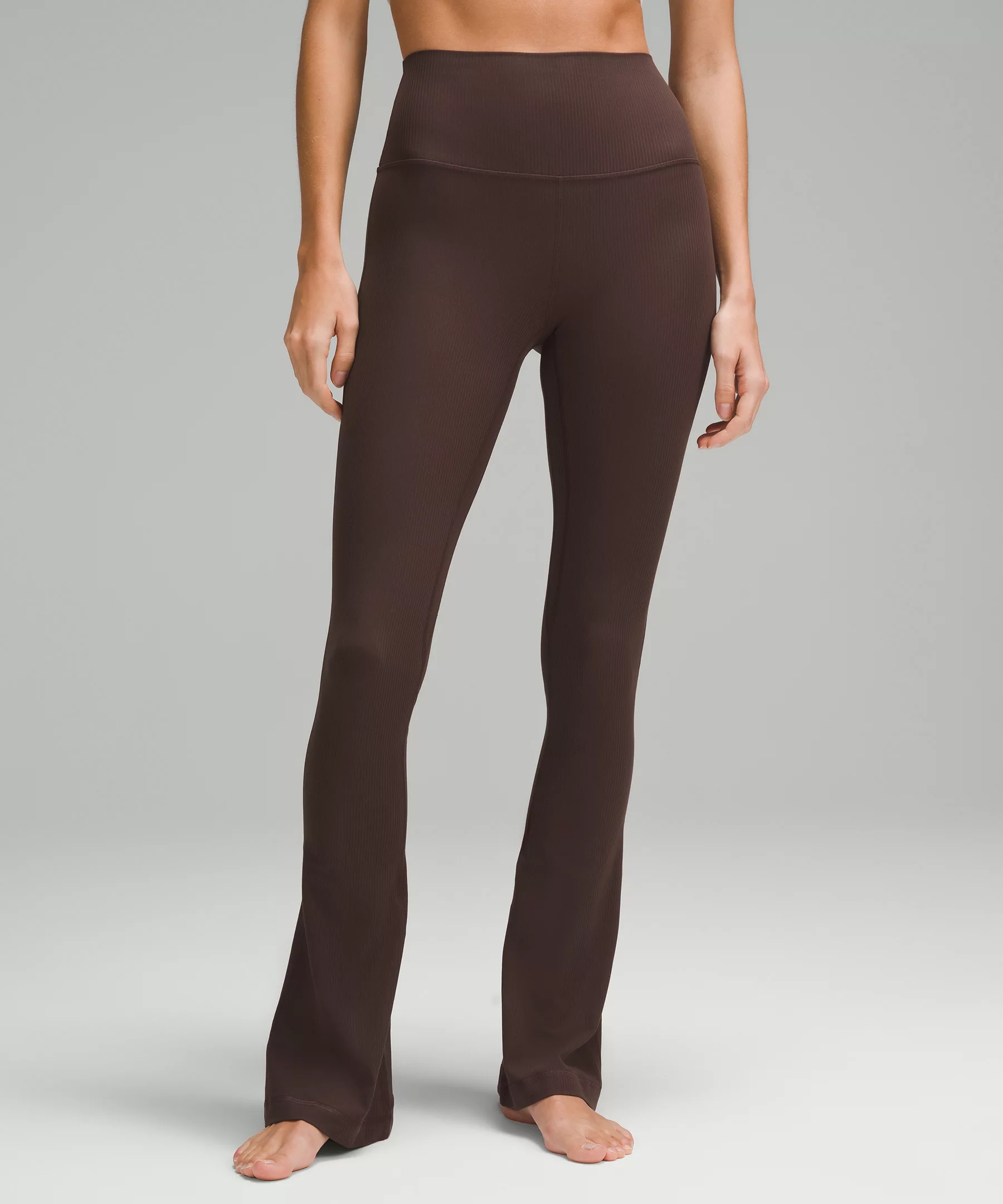 lulu Align Ribbed Mini-Flare Pant Extra Short