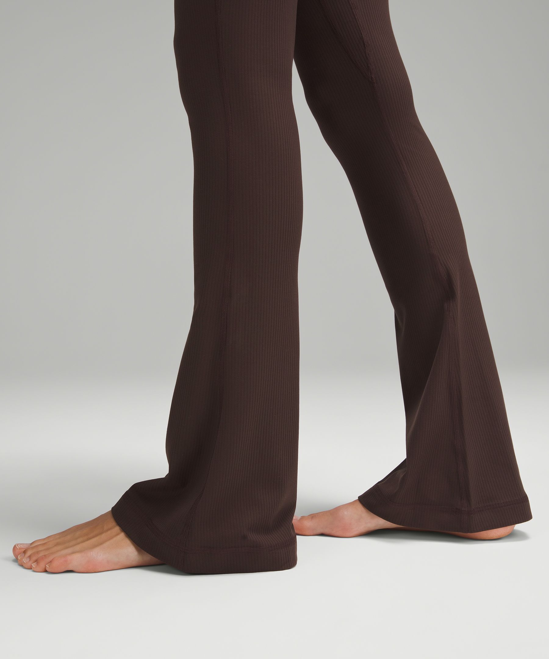 lulu Align Ribbed Mini-Flare Pant Extra Short