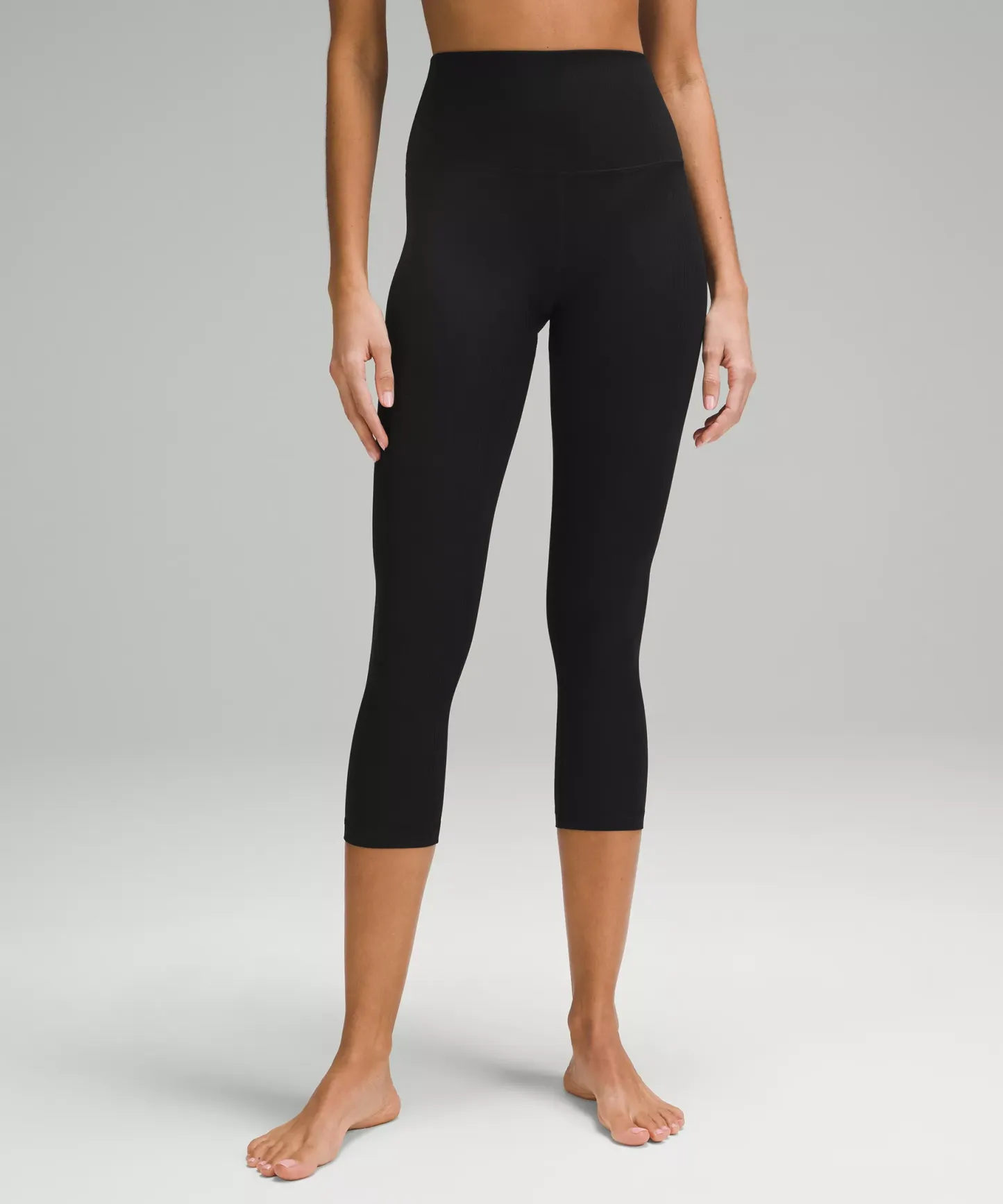 lulu Align High-Rise Ribbed Crop 23"