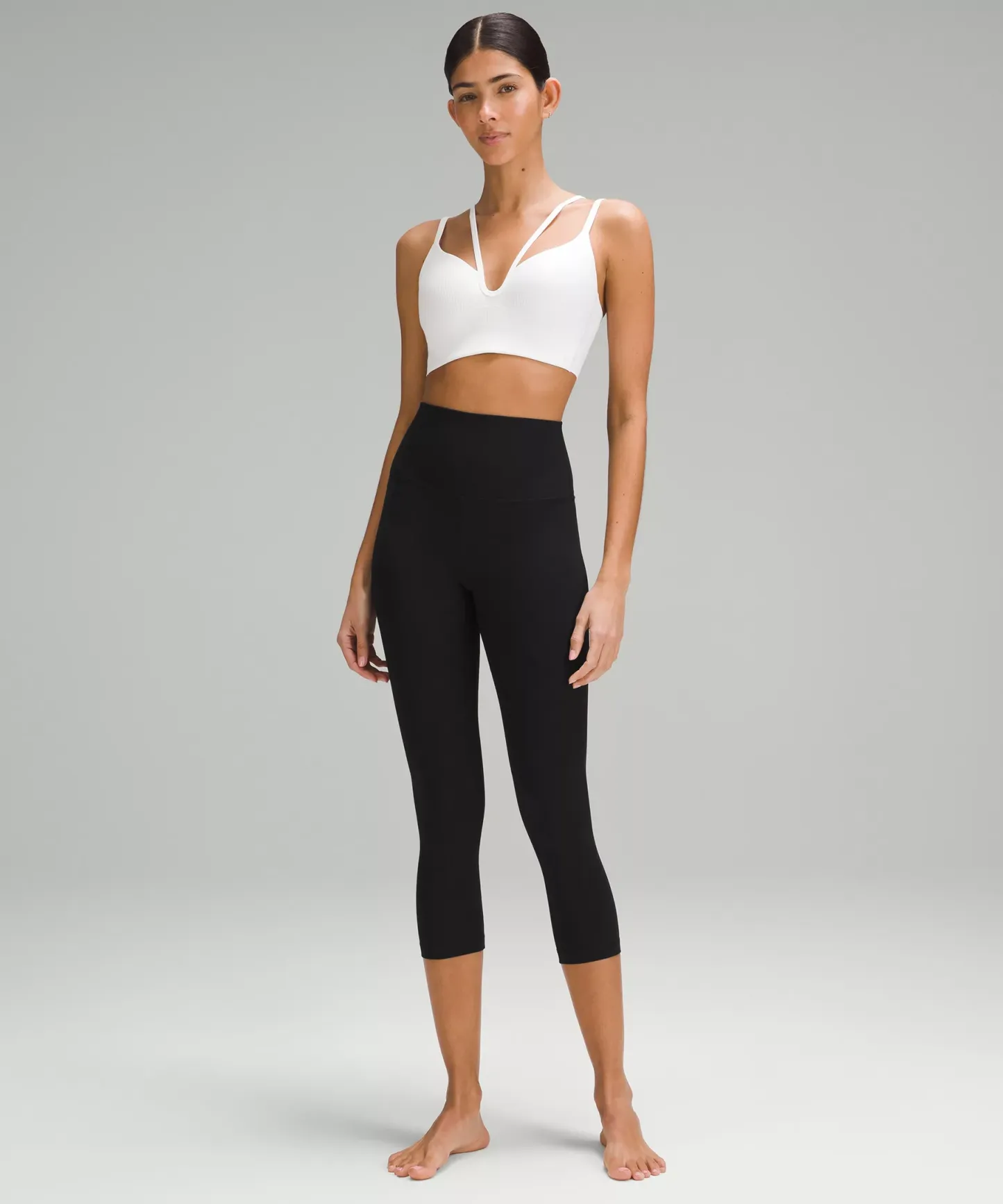 lulu Align High-Rise Ribbed Crop 23"