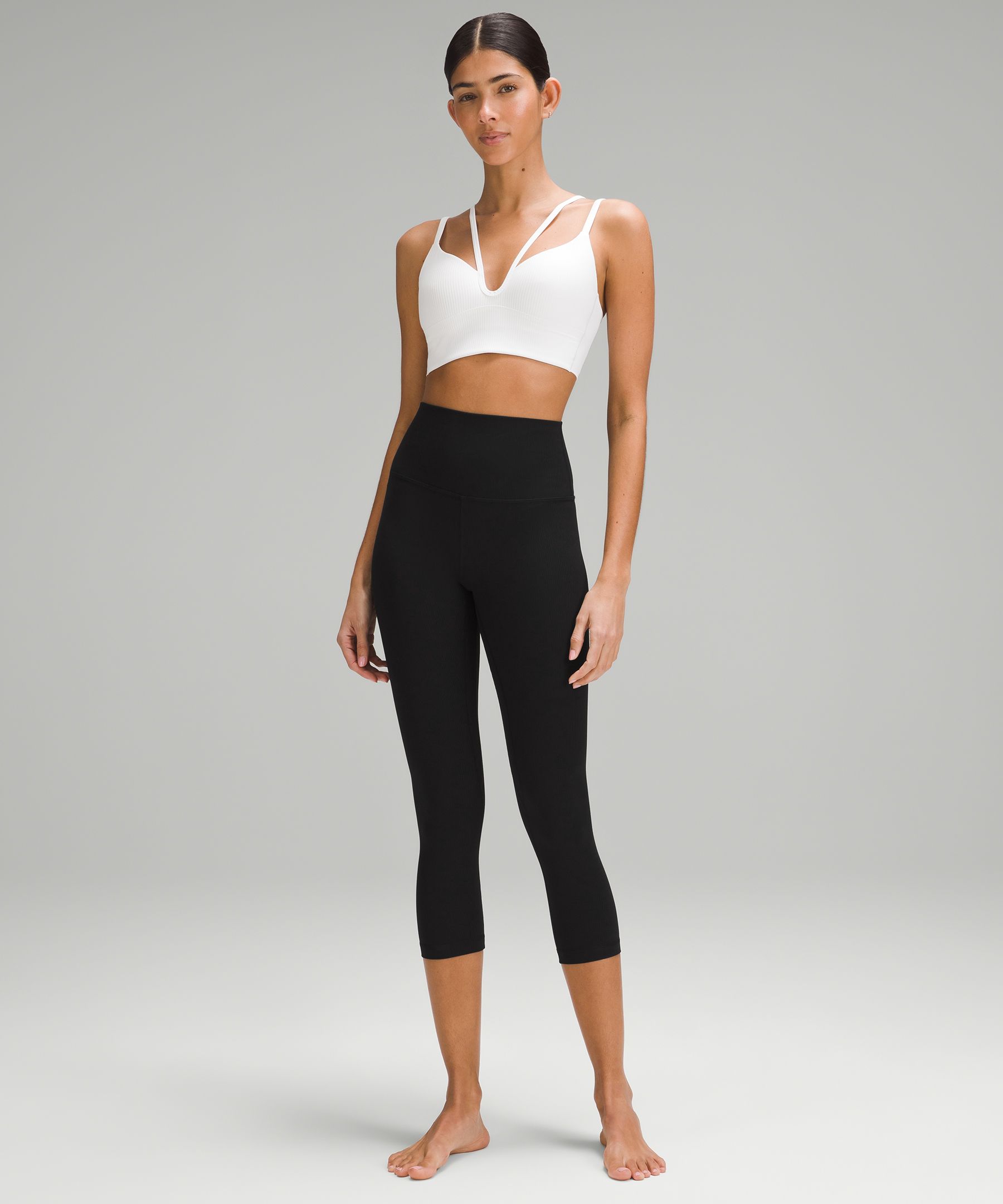 lulu Align High-Rise Ribbed Crop 23"