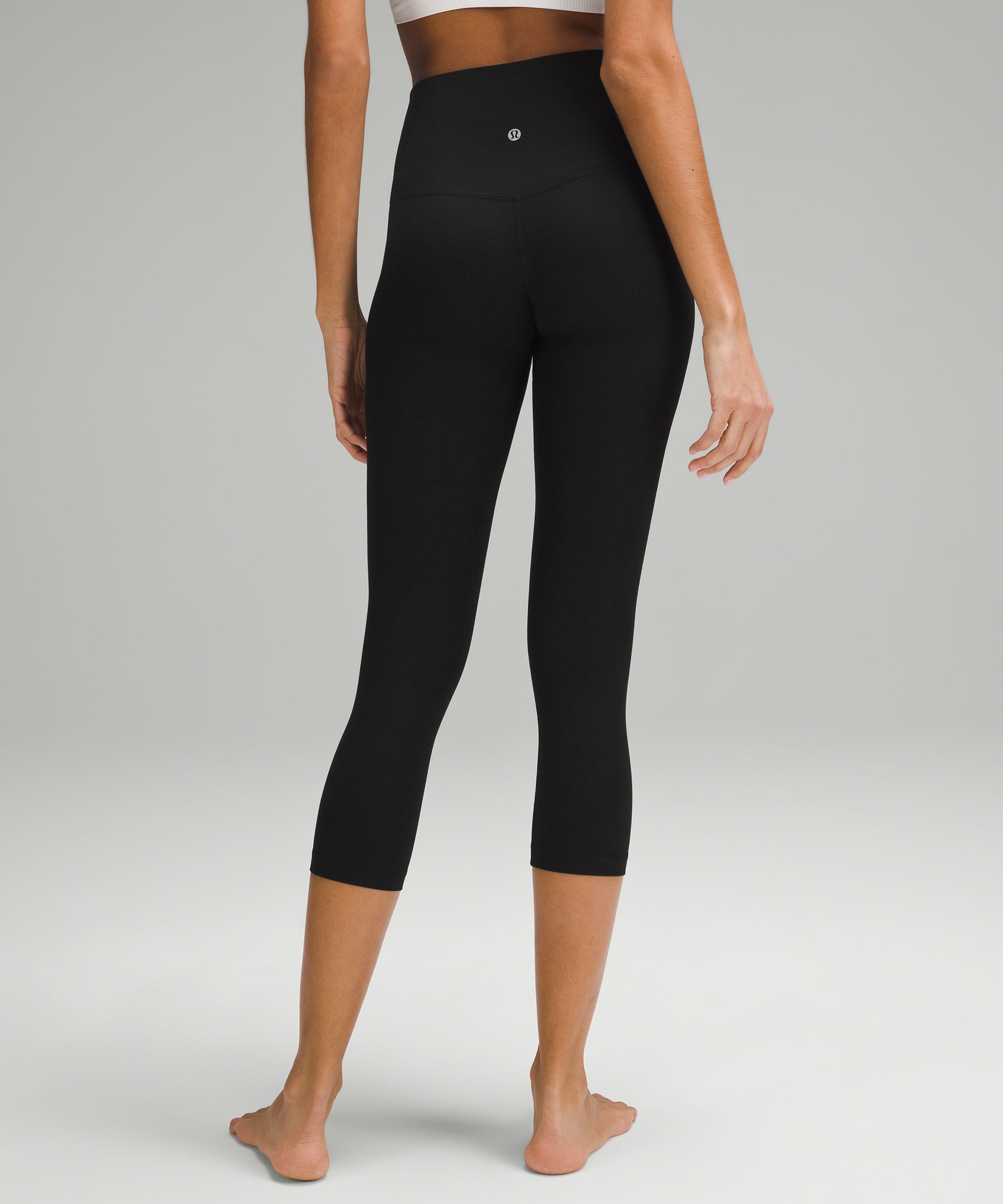 lulu Align High-Rise Ribbed Crop 23"