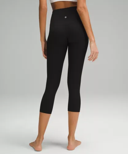 lulu Align High-Rise Ribbed Crop 23"