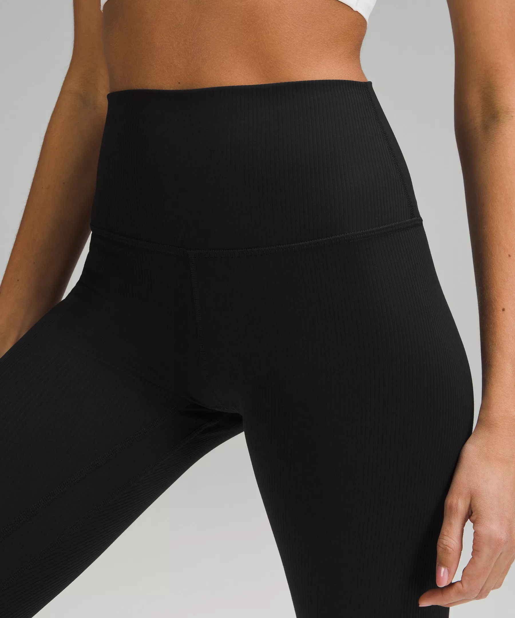 lulu Align High-Rise Ribbed Crop 23"