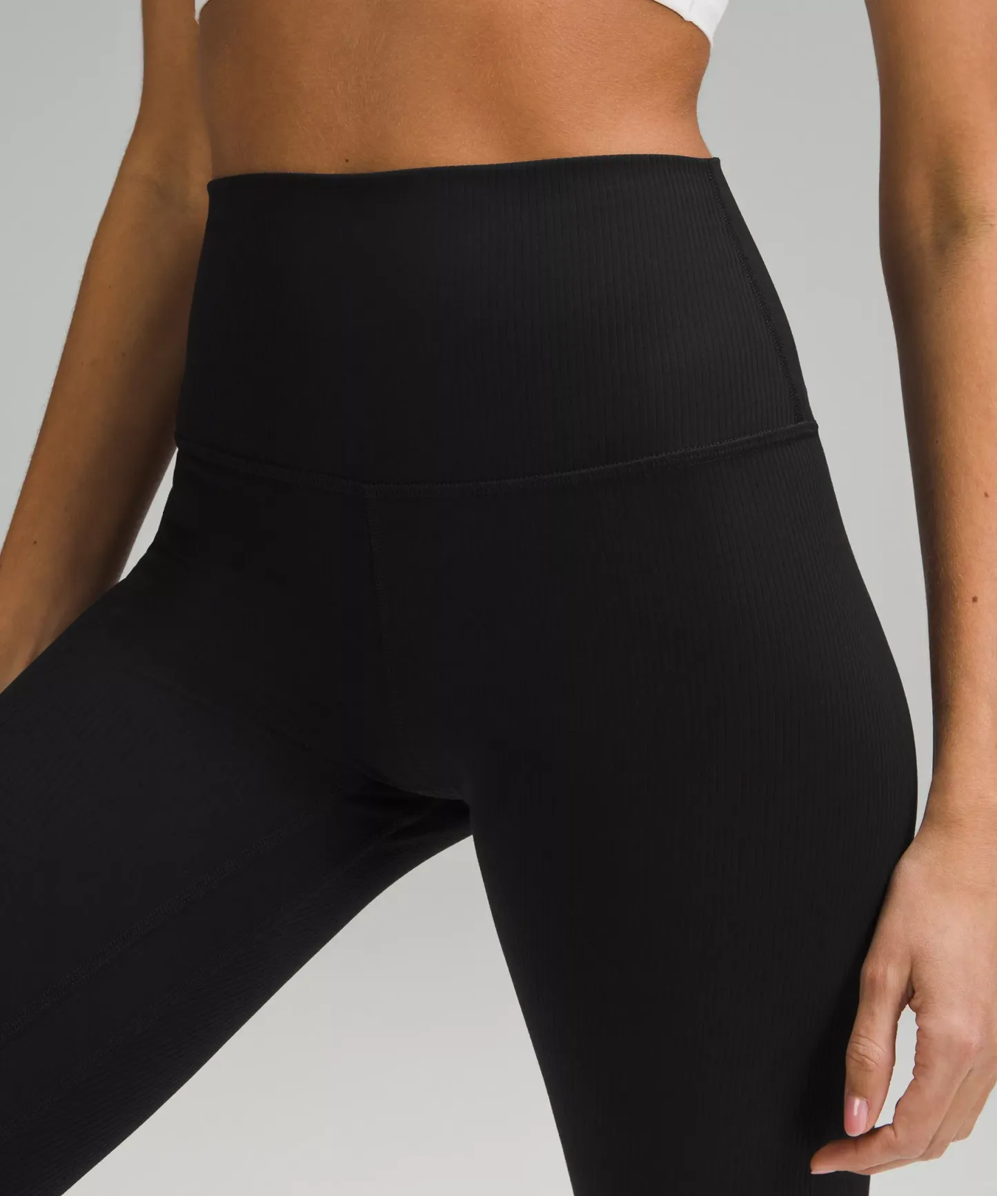 lulu Align High-Rise Ribbed Crop 23"