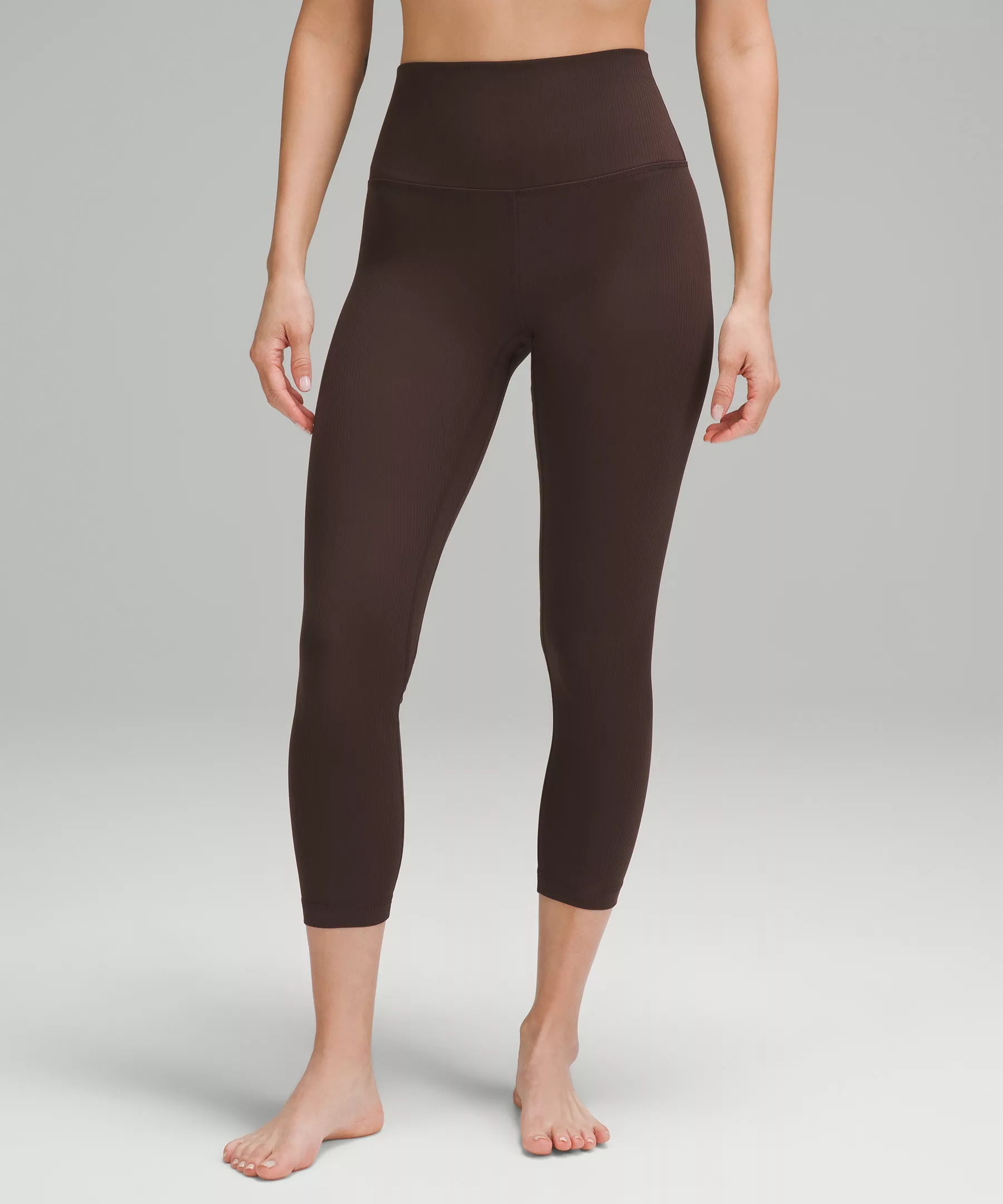 lulu Align High-Rise Ribbed Crop 23"