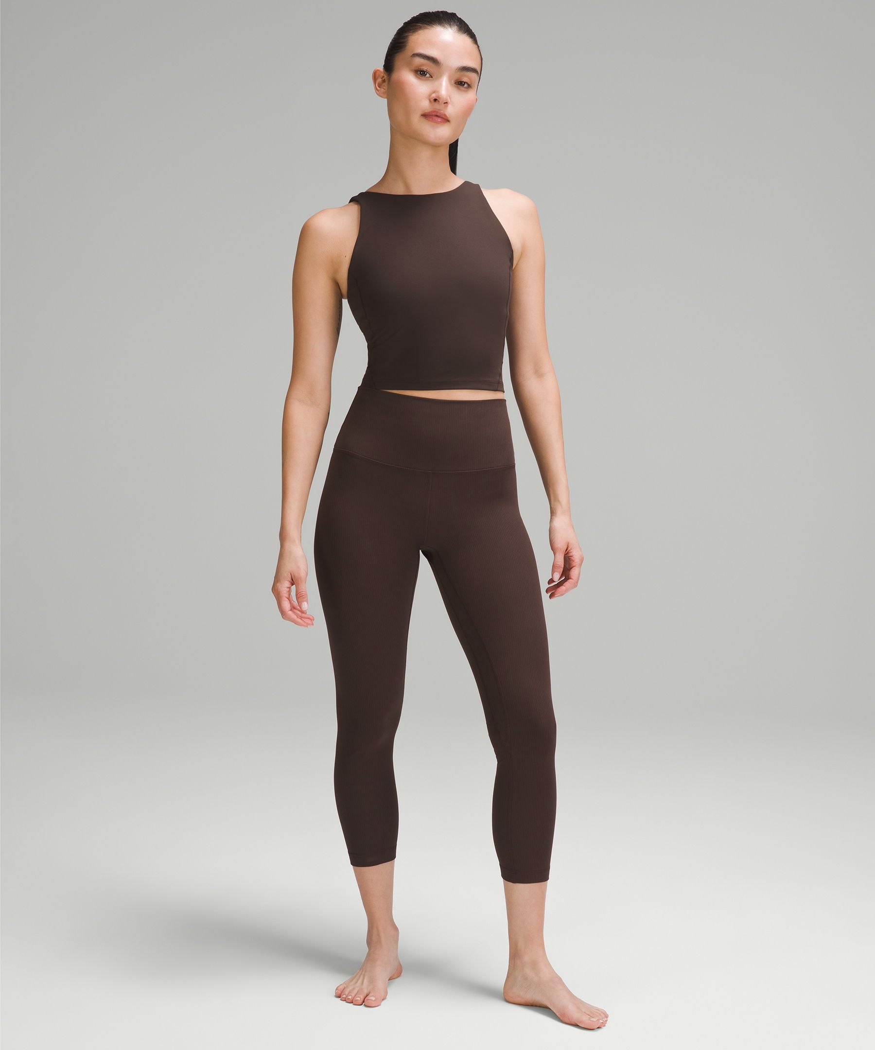 lulu Align High-Rise Ribbed Crop 23"