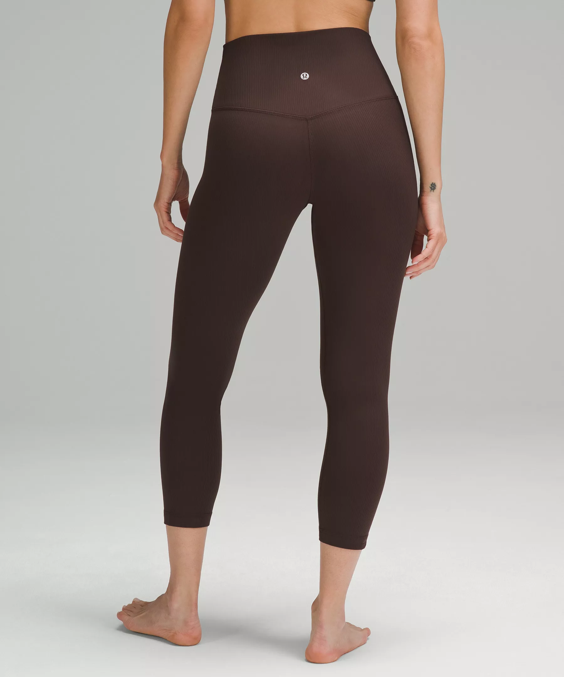 lulu Align High-Rise Ribbed Crop 23"