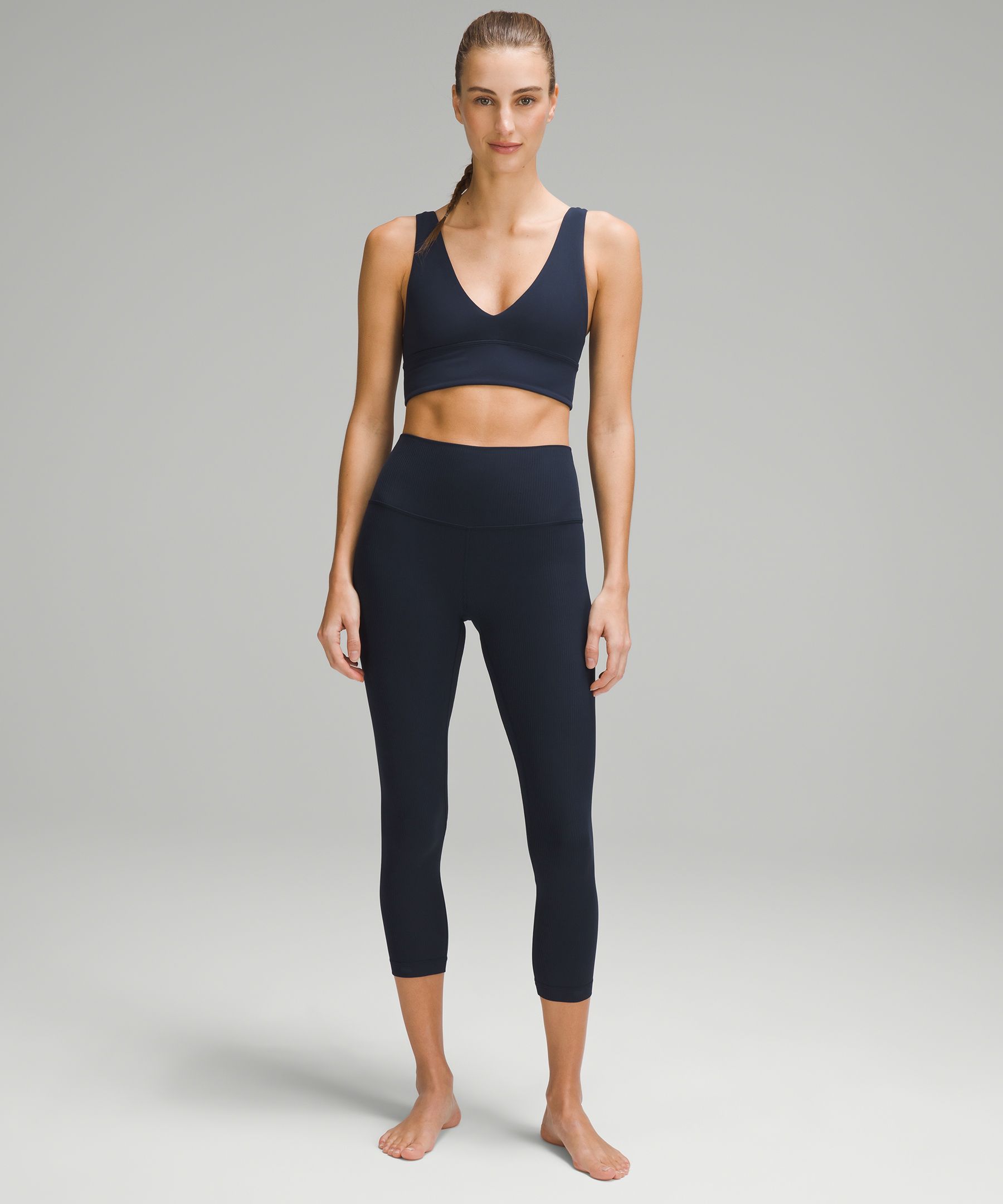lulu Align High-Rise Ribbed Crop 23"