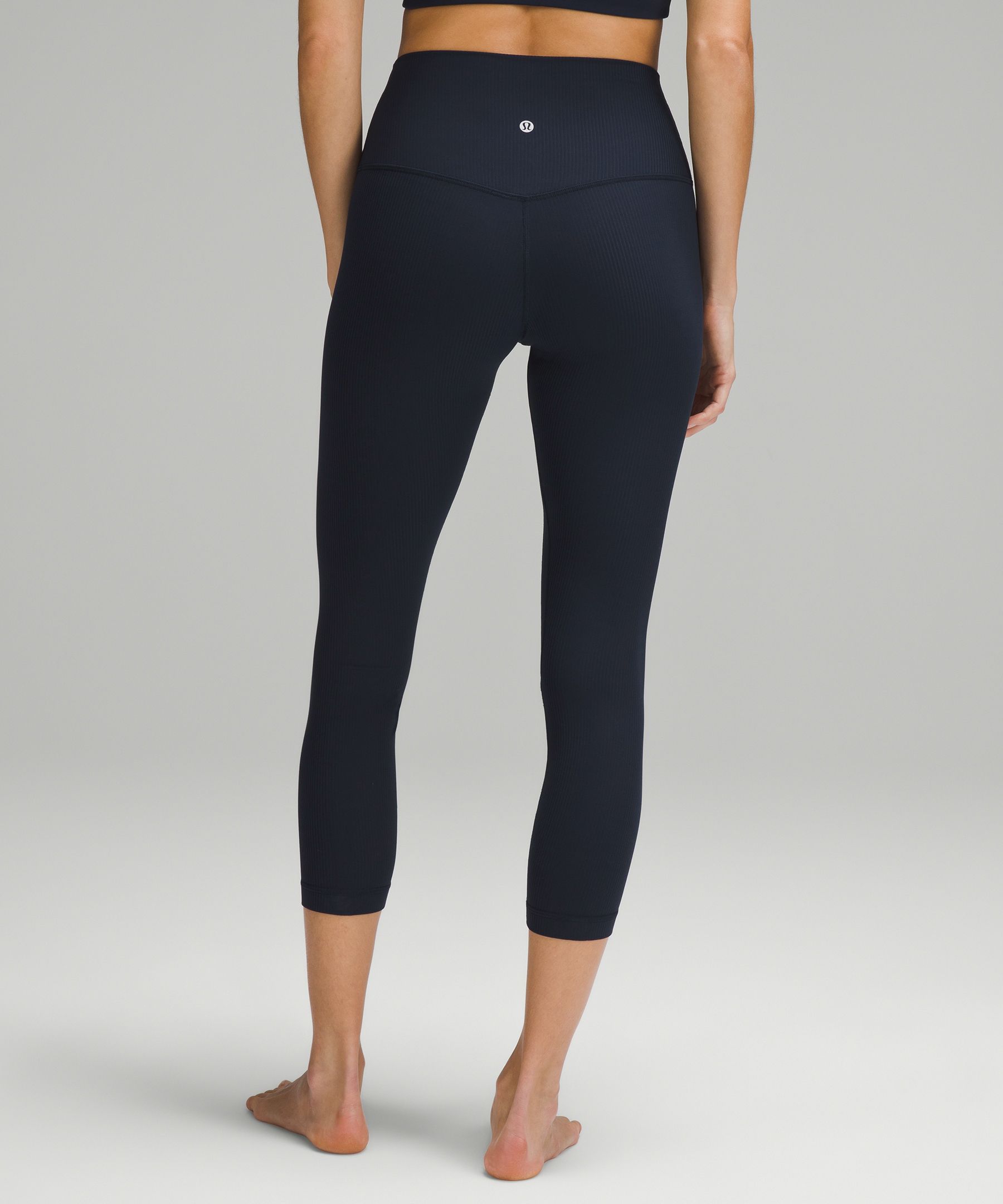 lulu Align High-Rise Ribbed Crop 23"