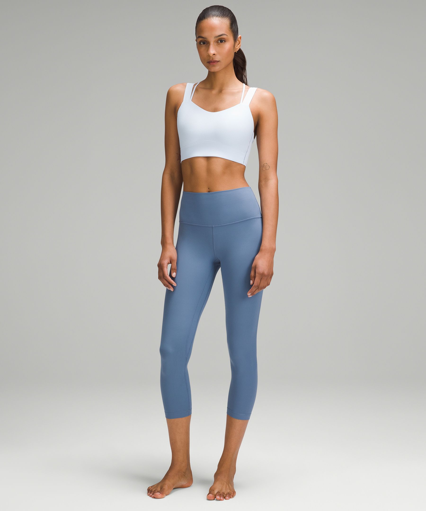 lulu Align High-Rise Ribbed Crop 23"