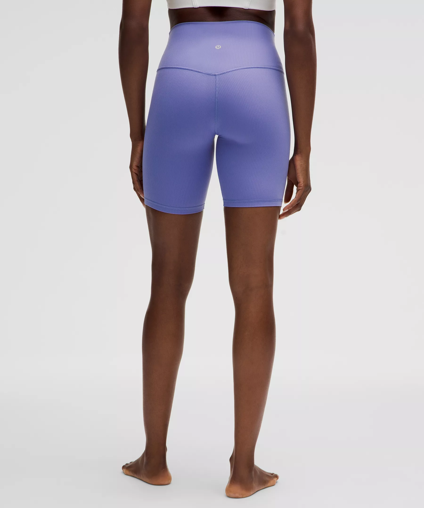 lulu Align Ribbed High-Rise Short 8"