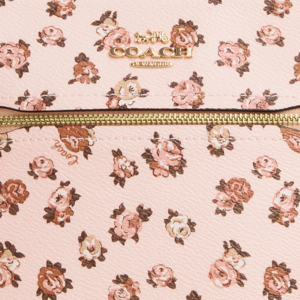 Mini Rowan File Bag With Rose Print