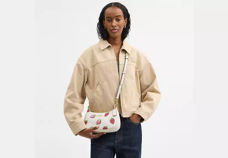 Teri Shoulder Bag With Strawberry Print