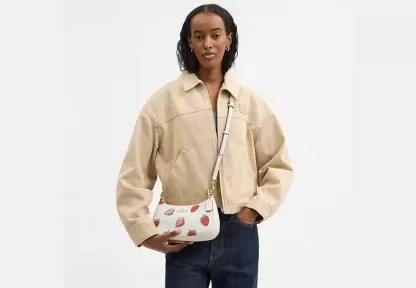 Teri Shoulder Bag With Strawberry Print