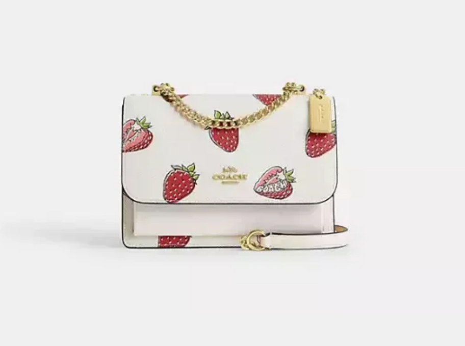 Klare Crossbody Bag With Wild Strawberry Print