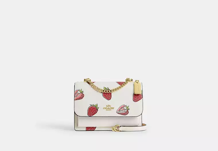 Klare Crossbody Bag With Wild Strawberry Print