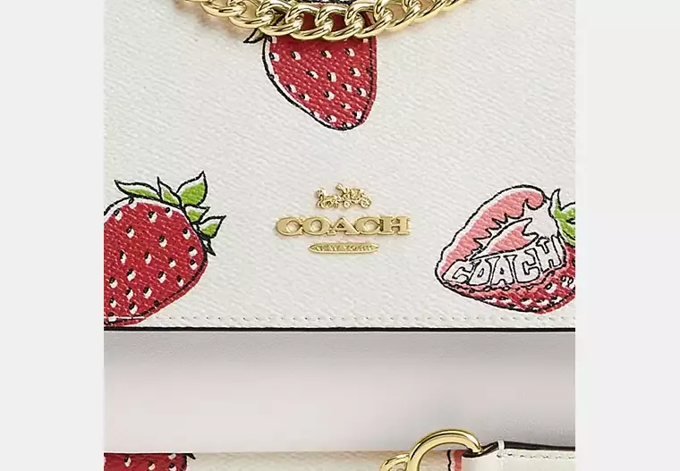 Klare Crossbody Bag With Wild Strawberry Print