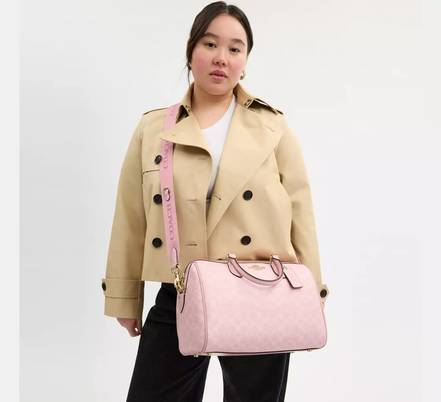 Rowan Large Satchel Bag In Signature Canvas