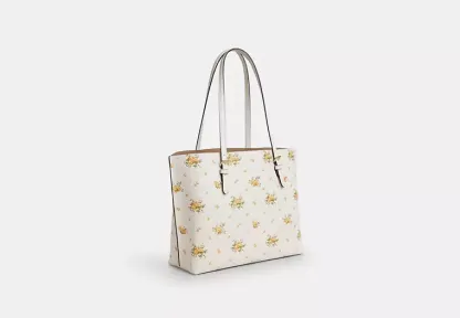 Mollie Tote Bag With Floral Print