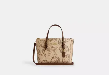 Mollie Tote Bag 25 In Signature Canvas With Shell Print