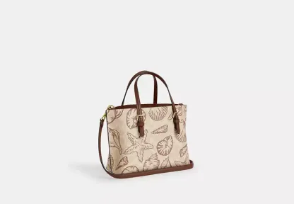 Mollie Tote Bag 25 In Signature Canvas With Shell Print