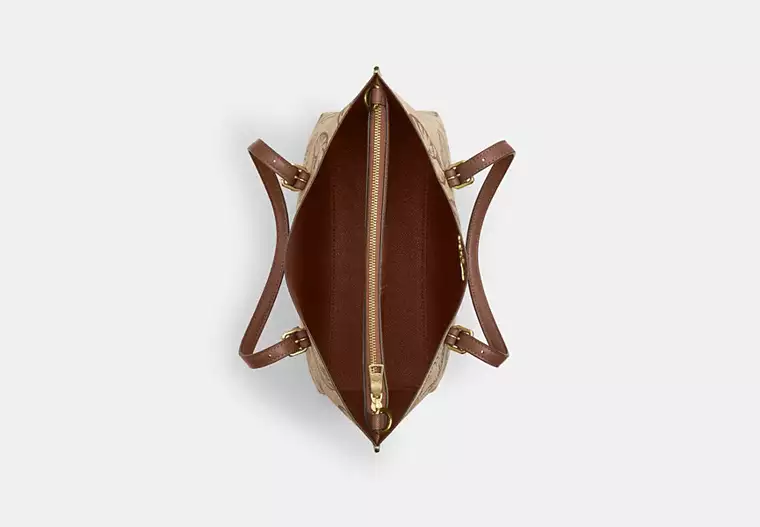 Mollie Tote Bag 25 In Signature Canvas With Shell Print