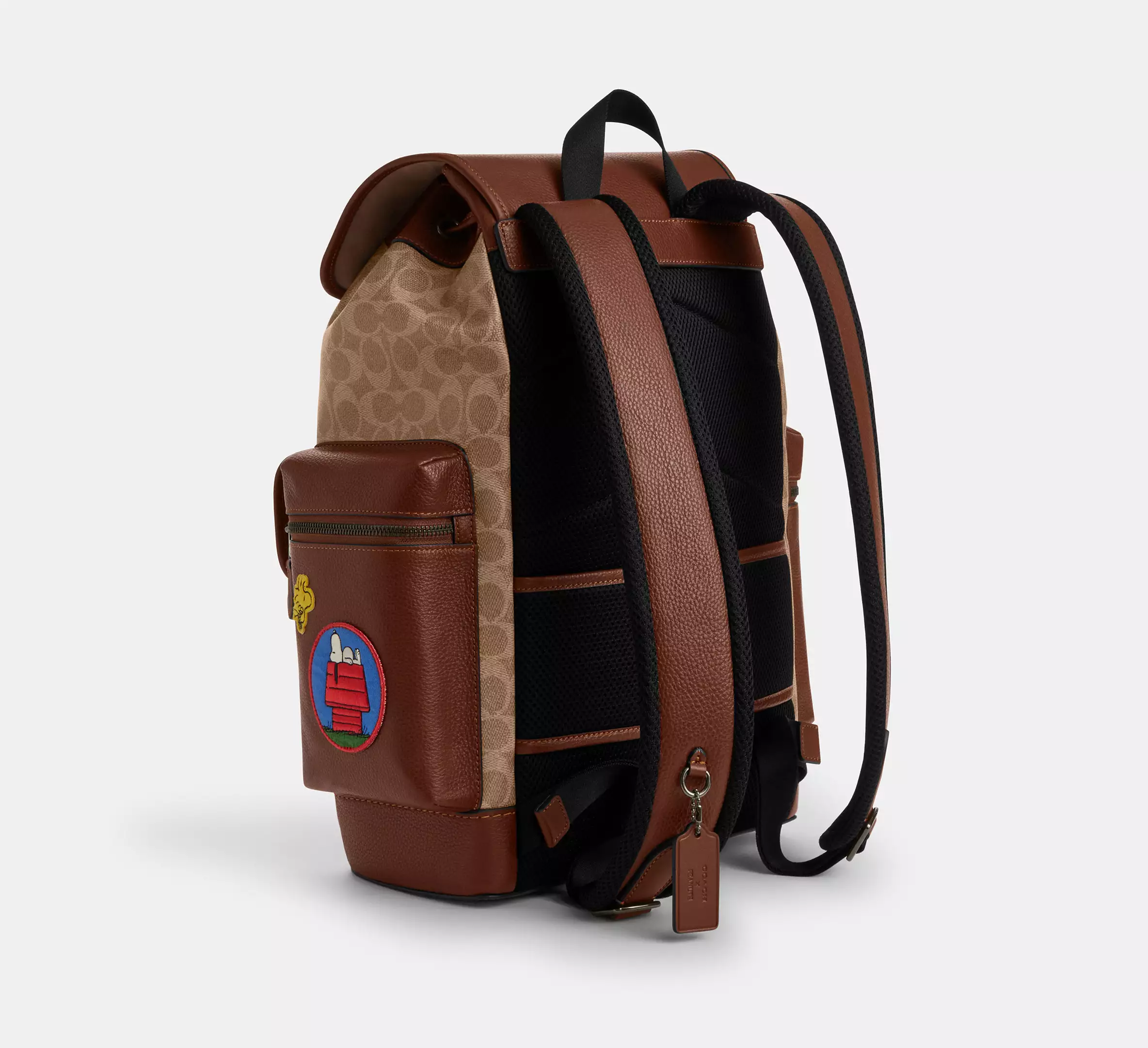 Peanuts Sprint Backpack In Signature Canvas With Patches