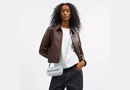 Hailey Flap Bag In Sketch Signature Canvas