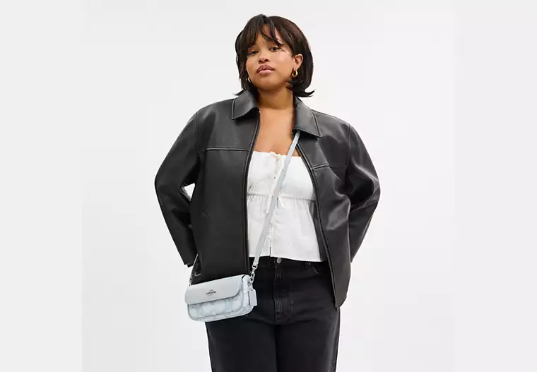 Hailey Flap Bag In Sketch Signature Canvas