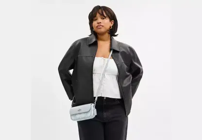 Hailey Flap Bag In Sketch Signature Canvas