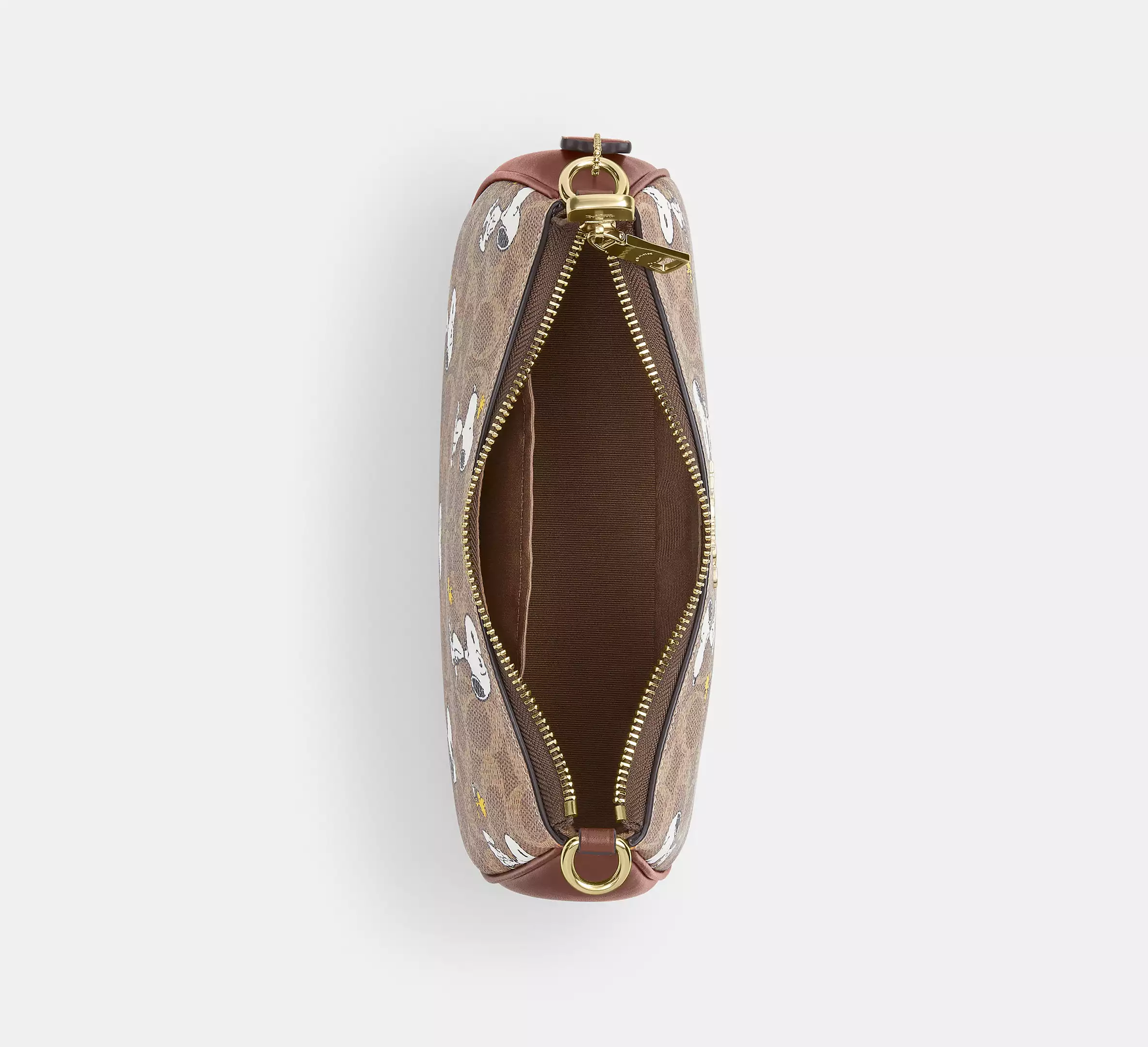 Peanuts Signature Canvas Shoulder Bag With Snoopy Print