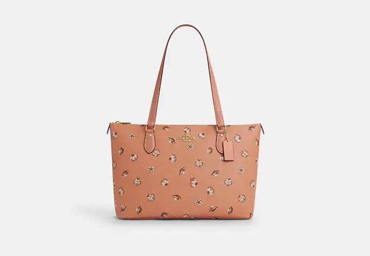 Gallery Tote Bag With Shell Print