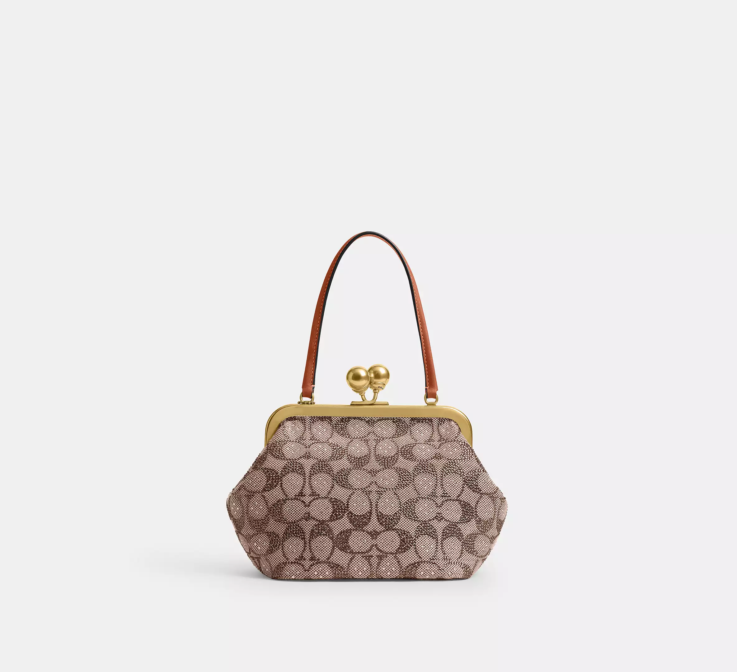 Kisslock Frame Bag 16 In Crystal Signature Jacquard