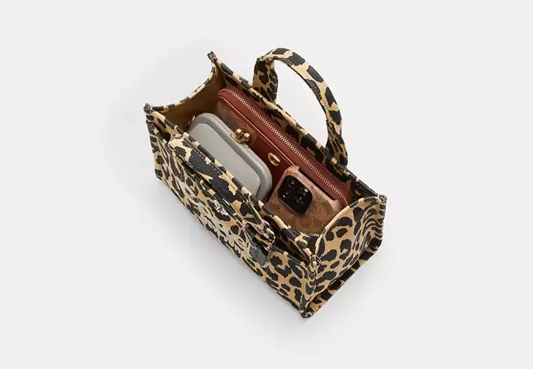 Cargo Tote Bag 26 With Leopard Print