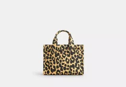 Cargo Tote Bag 26 With Leopard Print