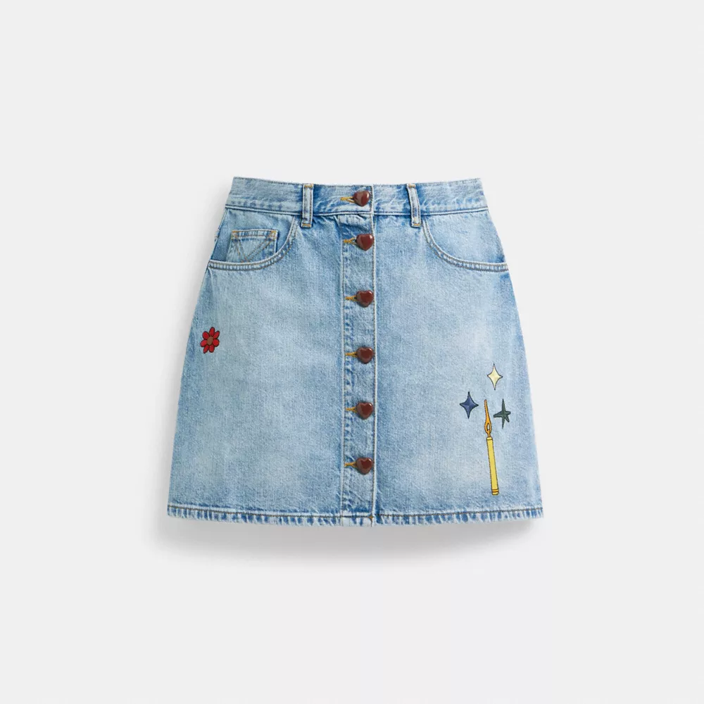 Cothtach X Observed By Us Denim Skirt