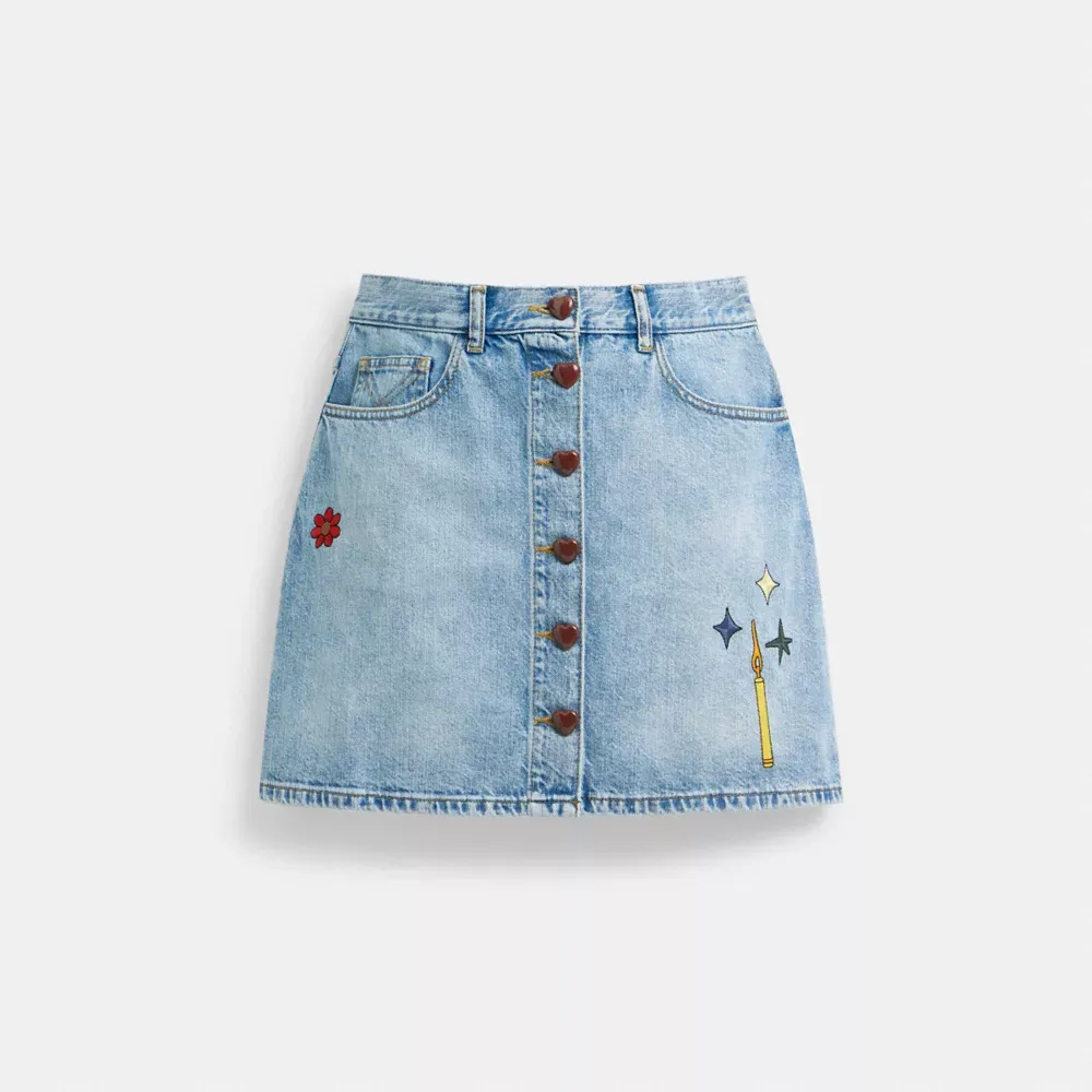 Cothtach X Observed By Us Denim Skirt
