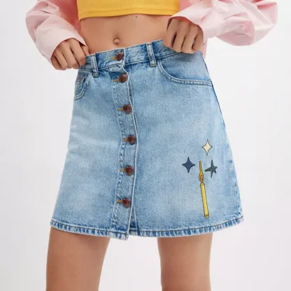 Cothtach X Observed By Us Denim Skirt