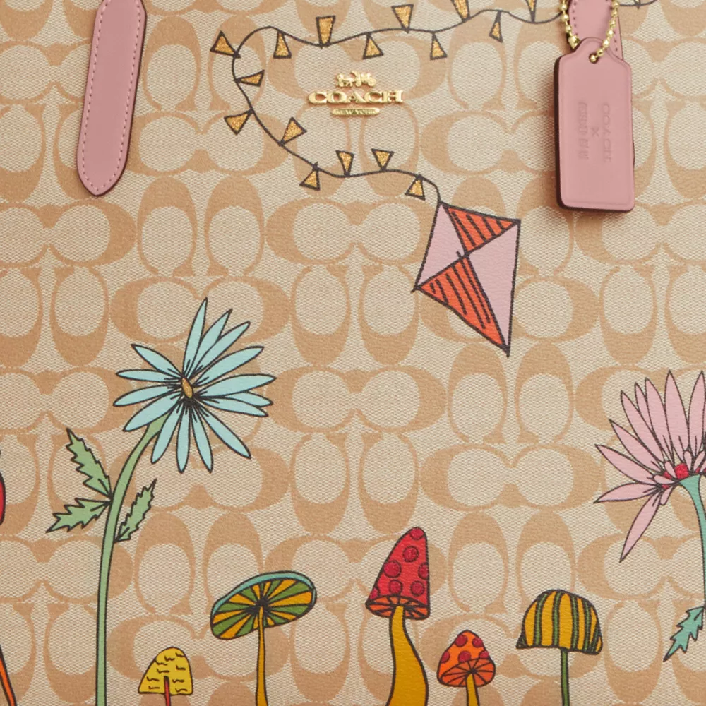 Cothtach X Observed By Us City Tote Bag In Signature Canvas